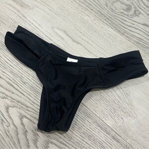 Double Strap Black Bikini Bottoms